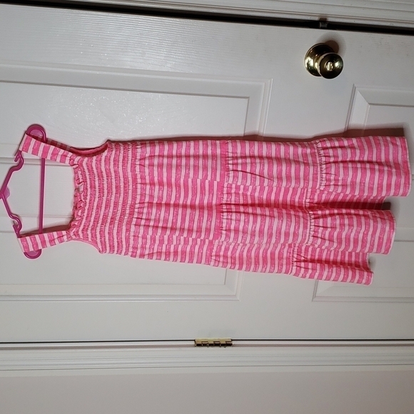 Land's End Pink/White Striped Sundress Size M - Picture 3 of 7